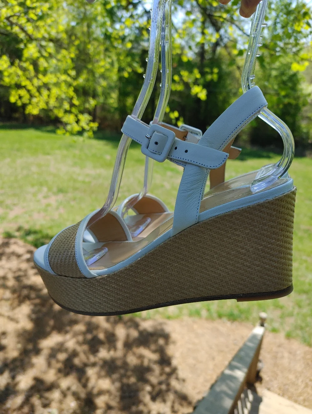 Marion Parke Imogen Wedge Sandals, White 38.5 - Picture 14 of 16
